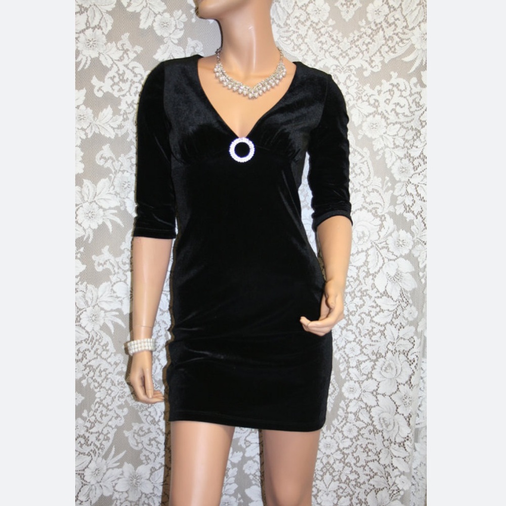 Vintage Frederick’s Velvet Cocktail Party Date Night Dress